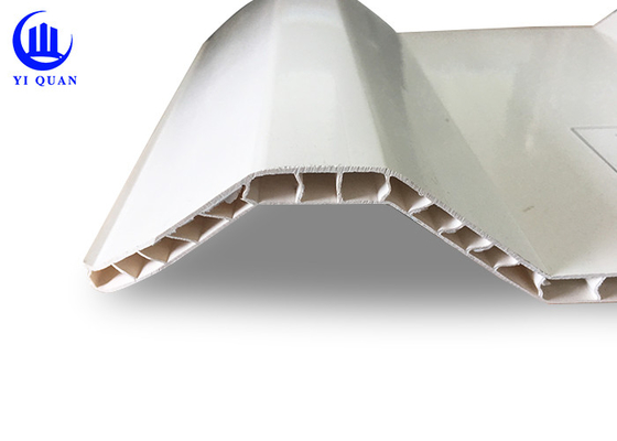 Heat Insulation PVC 3 Layers Twin Wall Roofing Sheets For Factory Hollow Roofing Tile