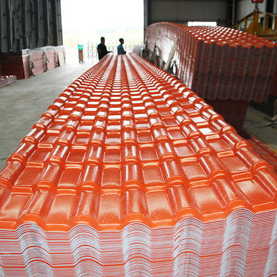 Spanish ASA PVC Resin Roof Tiles for Apartments and Villas