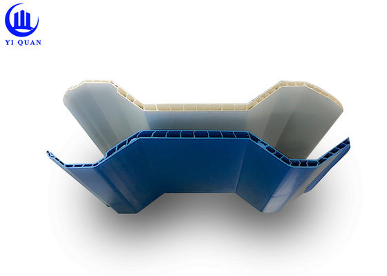 PVC Hollow Roof Tile 930mm Width 10mm Thickness Weatherproof