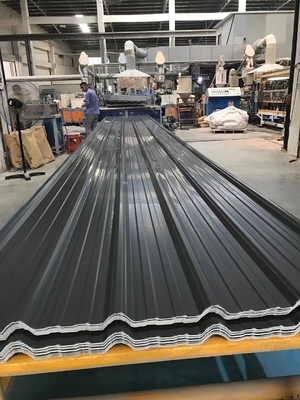 Trapezoide Überdachungsblätter Upvc runzelten Breite der Dachplatte-930mm