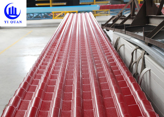 Gewölbte Plastik-lange Stärke ASA Spanish Style Roof Tiless Lebensdauer-3.0mm