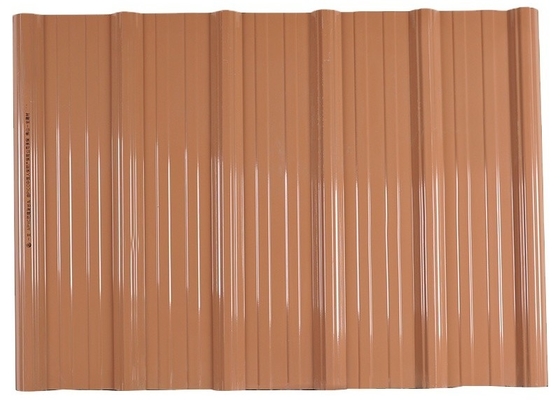 Gewölbte Form wasserdichte Plastik-PVC-Dachplatten mit Breite der Zusatz-1130mm